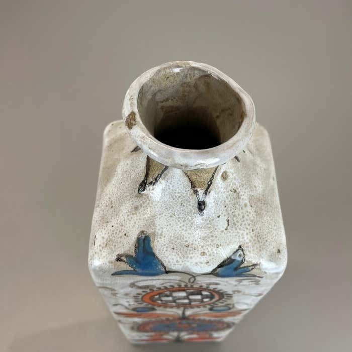 Unique Ceramic Studio Pottery Vase By Elio Schiavon Ceramics Padua Italy 1970s photo vinterior