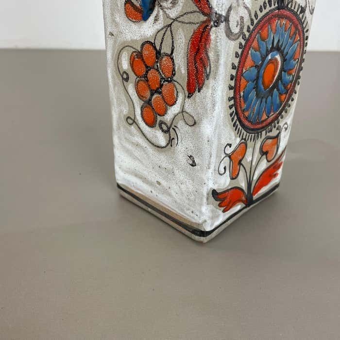 528.0 Unique Ceramic Studio Pottery Vase By Elio Schiavon Ceramics Padua Italy 1970s photo