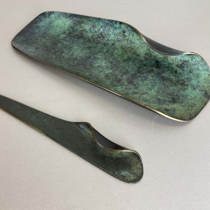 Desk Brass Shell Plate And Letter Opener Auböck Hagenauer Era Germany 1950s photo 528.0