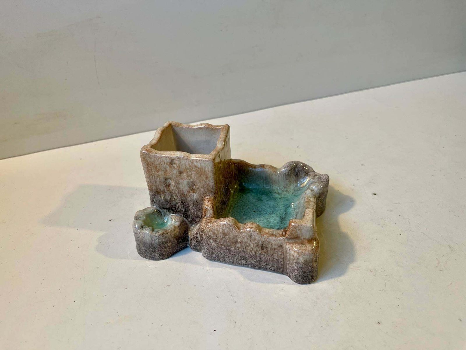 photo for sale Michael Andersen & Son Smoker's Lagoon   Station In Persia Glazed Ceramic, 1950s