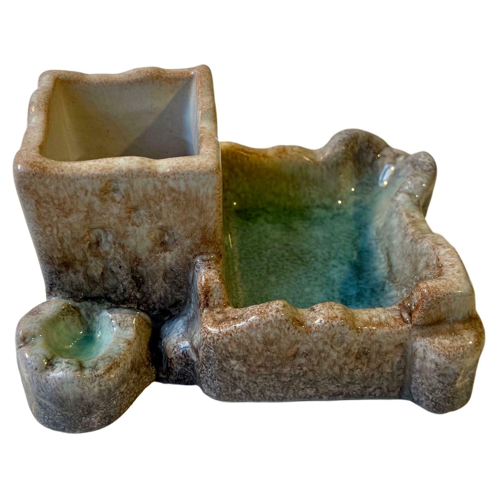 Home Decor Michael Andersen & Son Smoker's Lagoon   Station In Persia Glazed Ceramic, 1950s photo