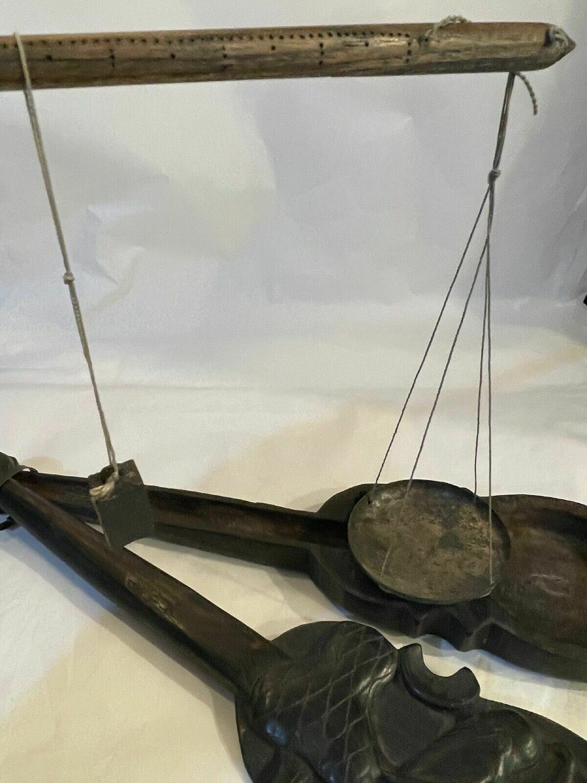 Travel Scale, Oriental Manufacture, 20th Century, Opium Weights photo buy