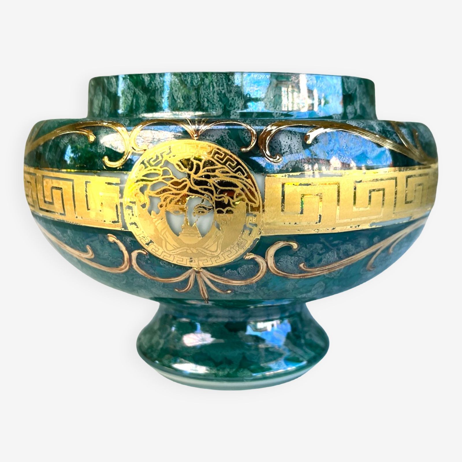 Vase En Verre D’art, Novy Bor, Tchécoslovaquie 1970