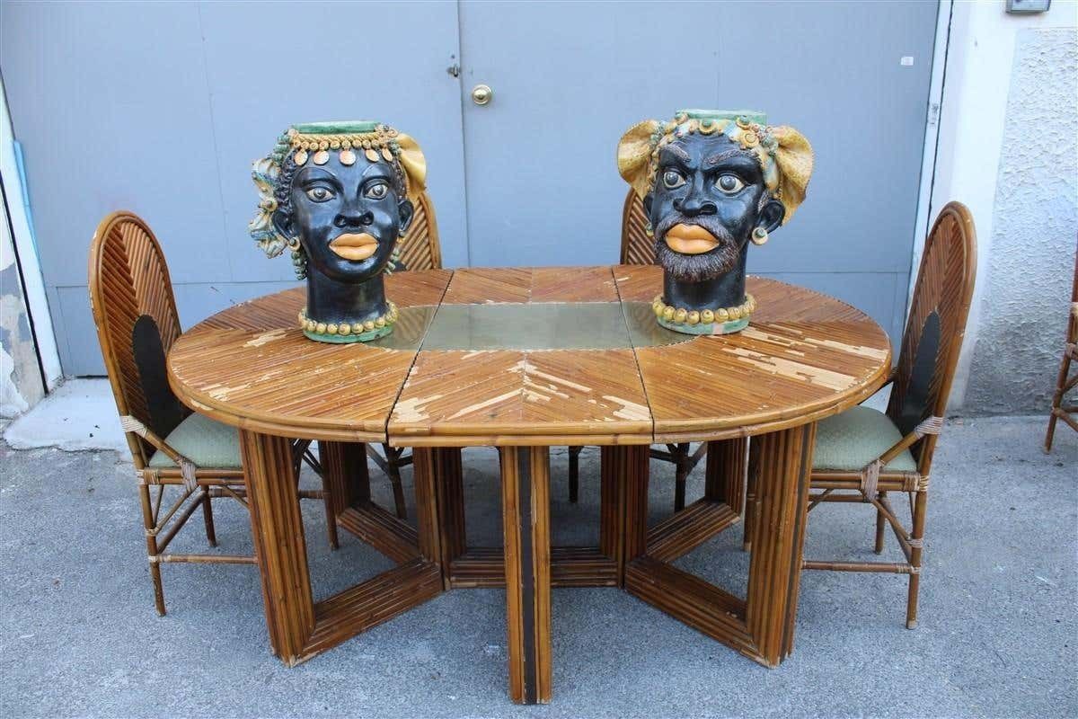 Great Pair Of Moor's Heads Museum Albanian Artist Besnik Arizaj Sicily 1990s photo 4752.0