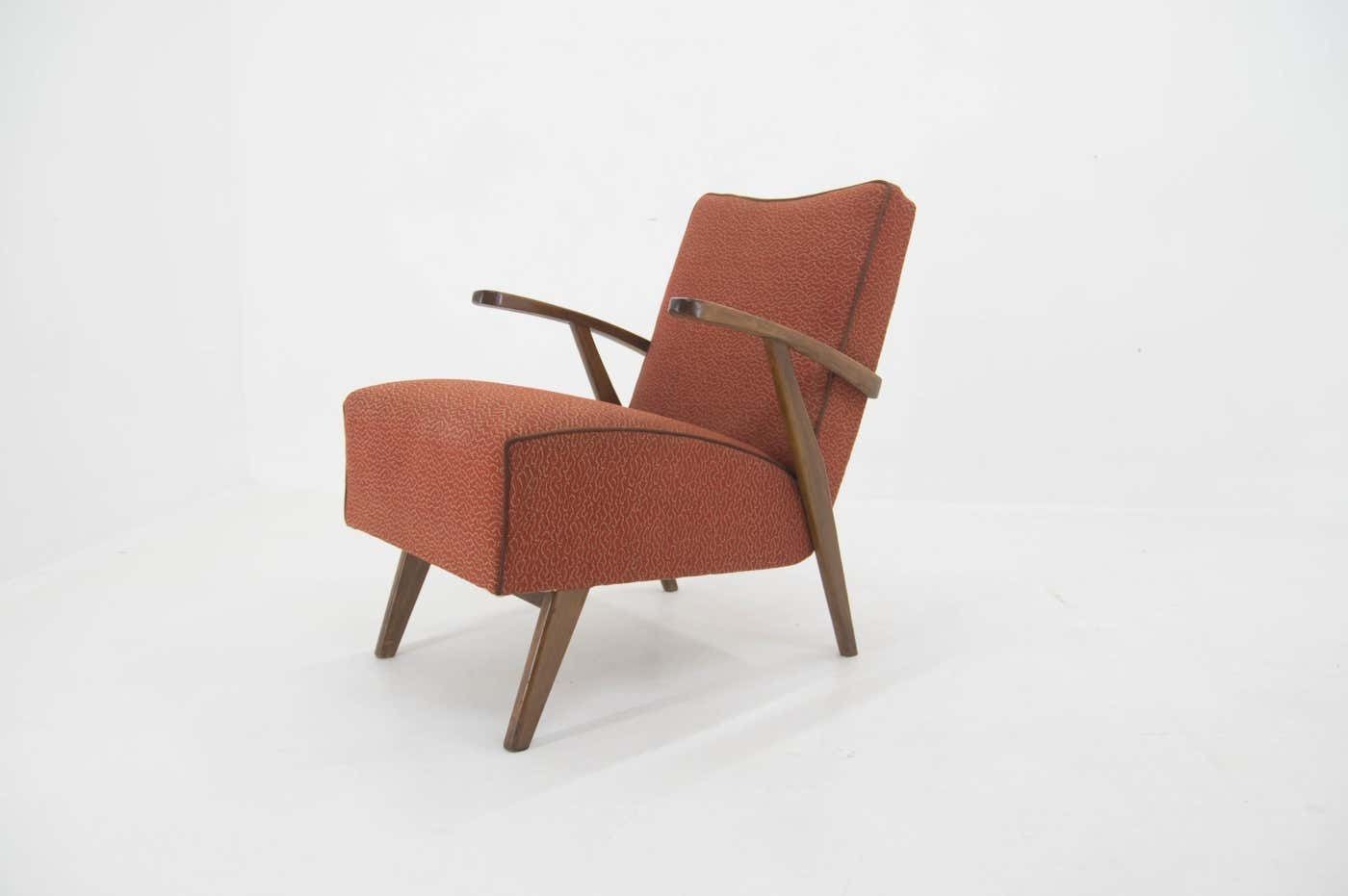 Red Armchair, 1960s, Czechoslovakia photo furniture