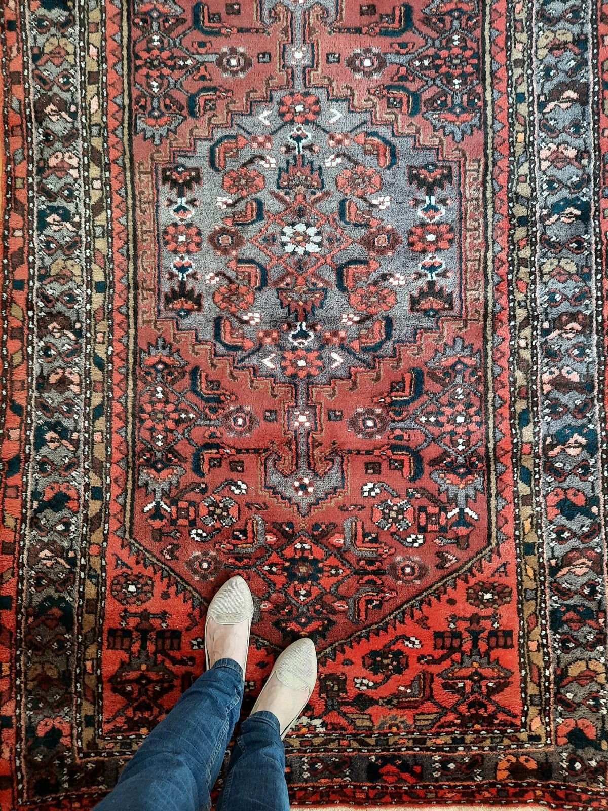 Tribal Kazak Rug With Geometric Design ,Hand Made Carpet, Azerbaijan Carpet, Turkish Carpet, Oriental Carpet