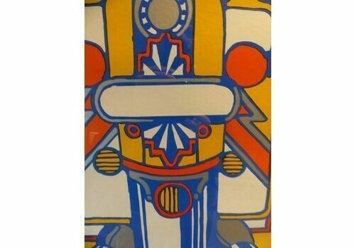 Original Vintage Seymour Chwast 1968 'Pop Cycles' Famous Faces Pa USA Poster photo 510.0