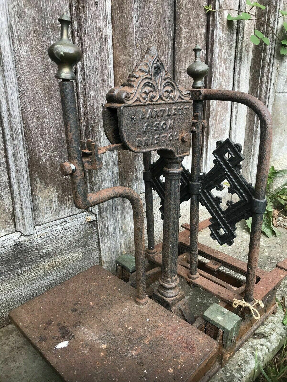 Rare Cast Iron And Bronze Millers Scale By Bartlett And Son photo vinterior