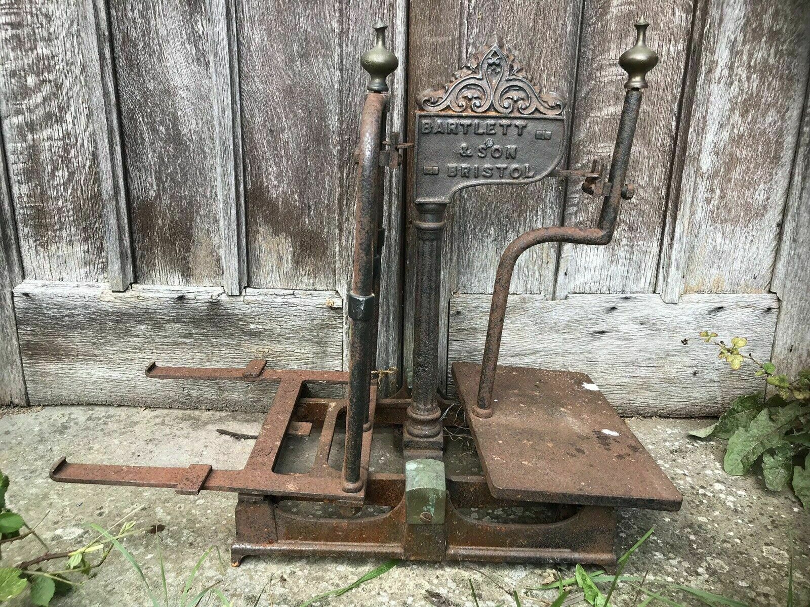 Rare Cast Iron And Bronze Millers Scale By Bartlett And Son photo buy