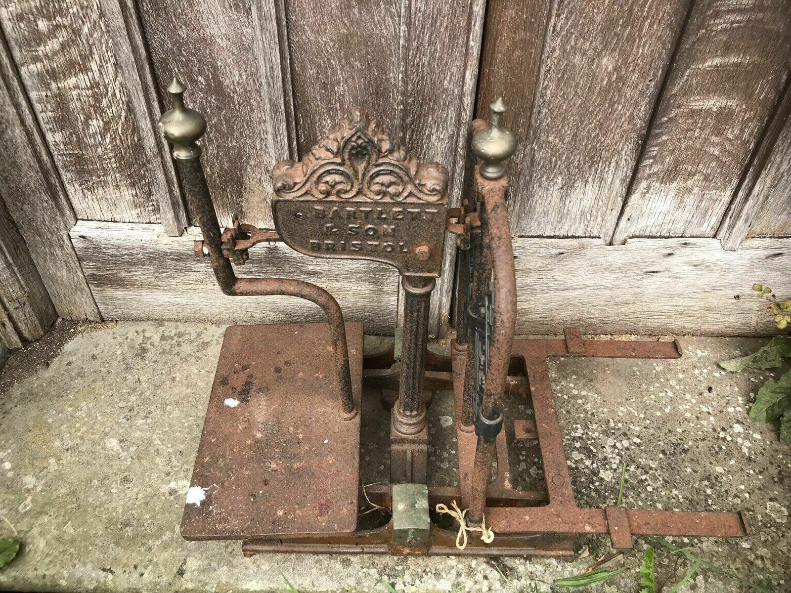 325.0 Rare Cast Iron And Bronze Millers Scale By Bartlett And Son photo