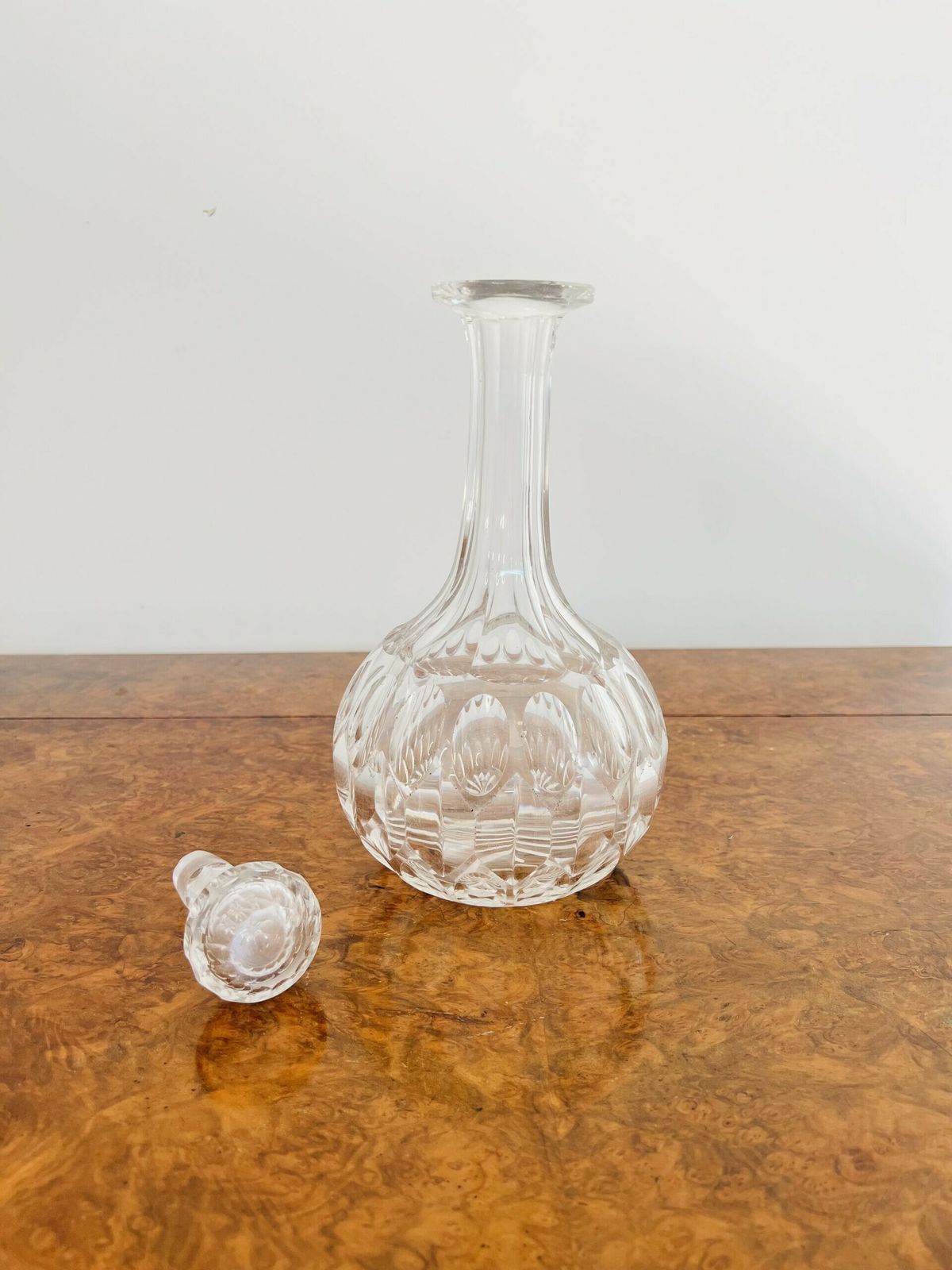 Victorian Quality Cut Glass Decanter photo furniture