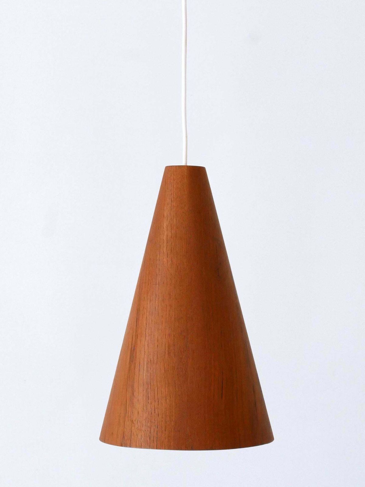 photo buy Elegant Mid Century Modern Teak Pendant Lamp Or Hanging Light Scandinavia 1960s