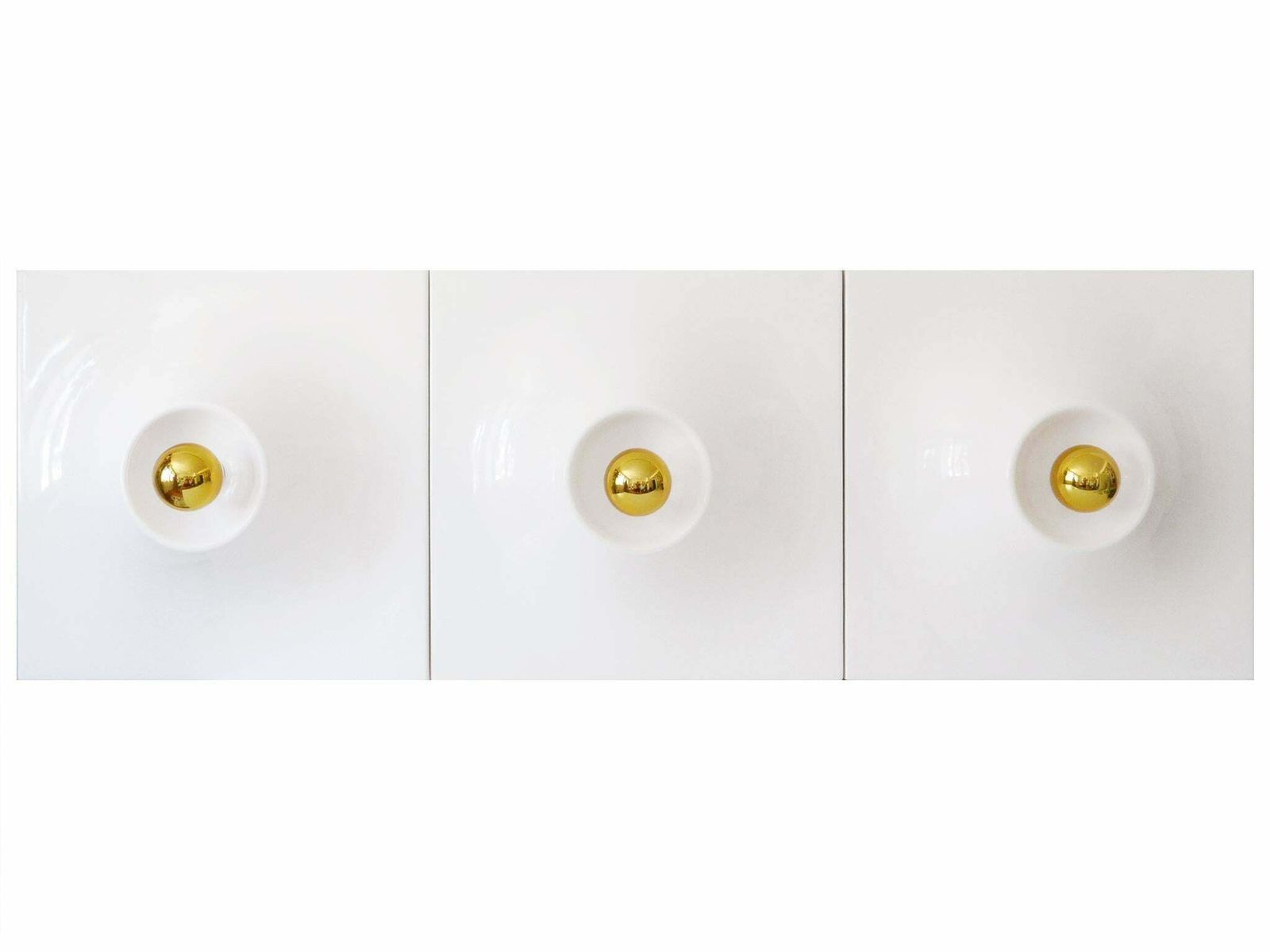 Set Of Three Large Mid Century Modern Fibreglass Sconces Or Wall Lamps 1970s photo for sale