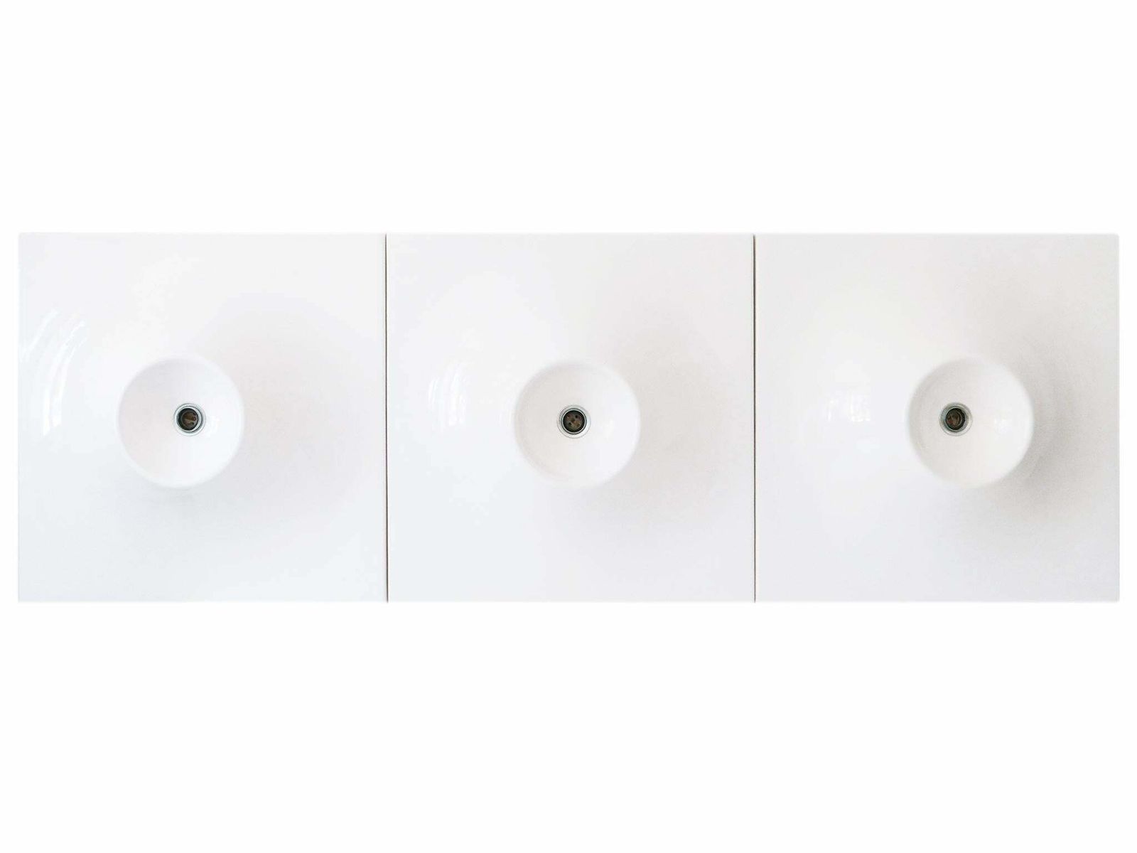 photo vinterior Set Of Three Large Mid Century Modern Fibreglass Sconces Or Wall Lamps 1970s