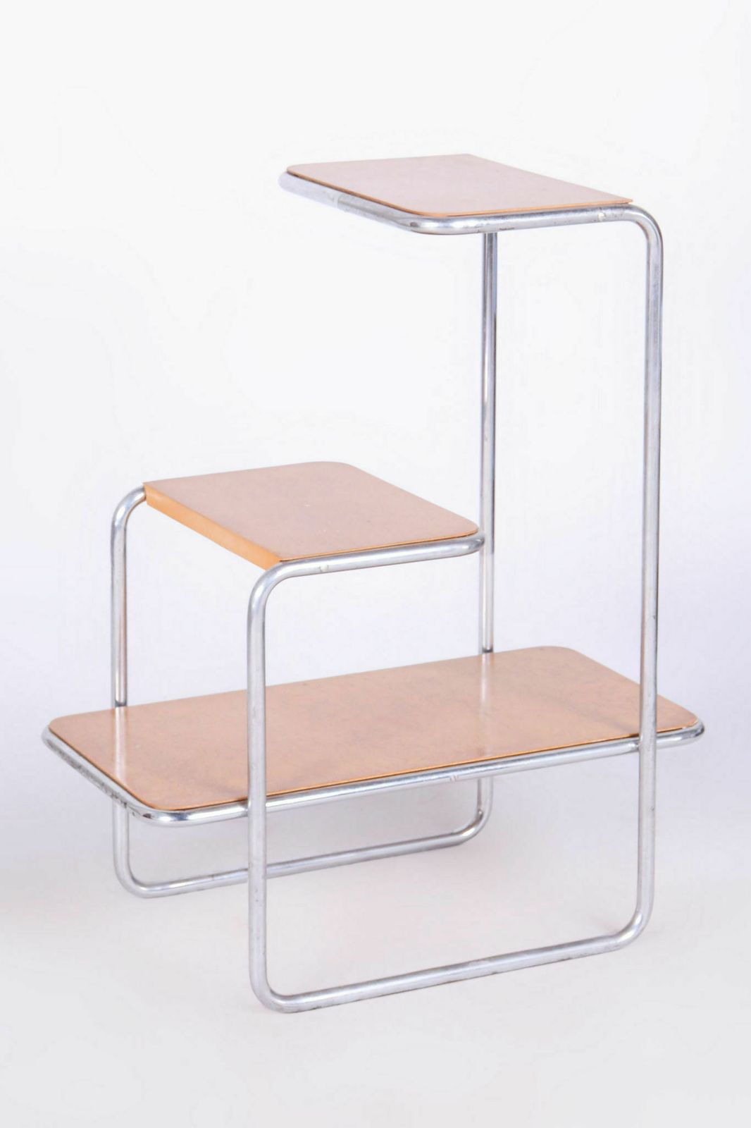 Pair Of Bauhaus étagères By Robert Slezák And Arnošt Beck, Birch Wood, 1930s photo for sale