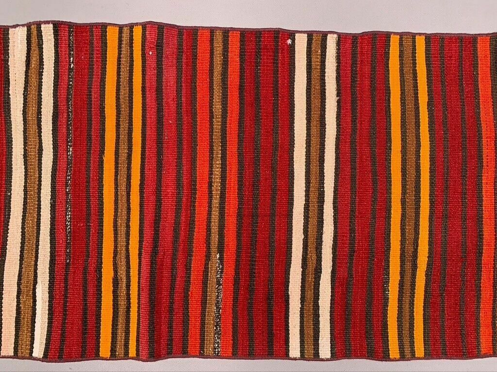 Old Turkish Narrow Kilim Runner 324x57 Cm Shabby Chic, Vintage Kelim photo Textiles