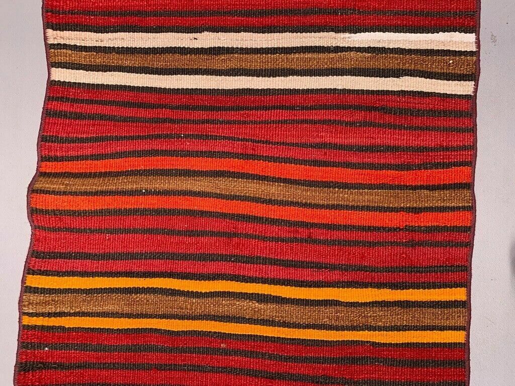 Old Turkish Narrow Kilim Runner 324x57 Cm Shabby Chic, Vintage Kelim photo 275.0