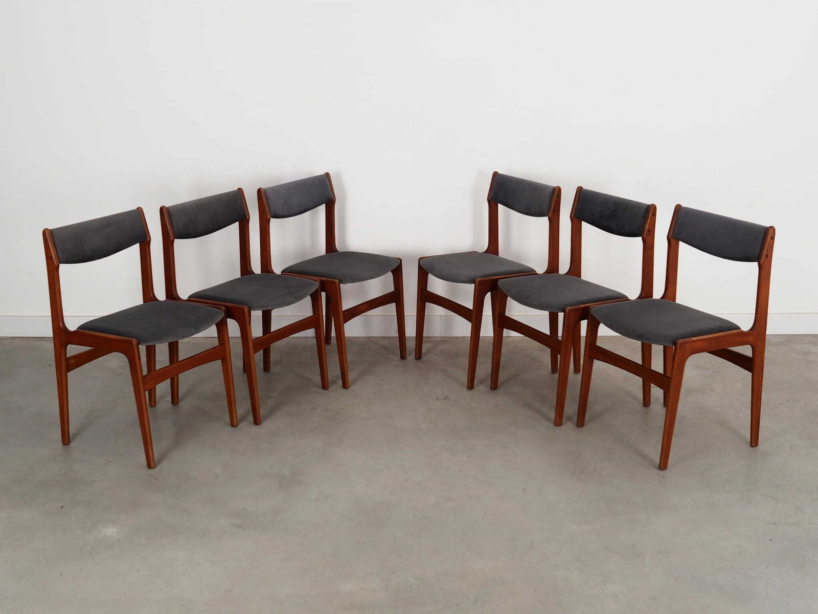 Set Of Six Teak Chairs, Danish Design, 1960s, Production: Denmark photo for sale