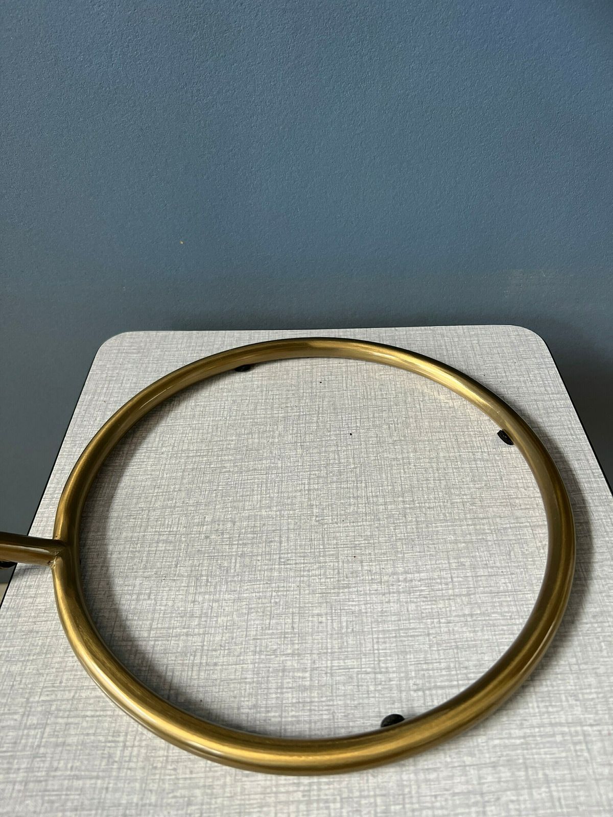 photo furniture Mid Century Messing Bureaulamp, Jaren 1970