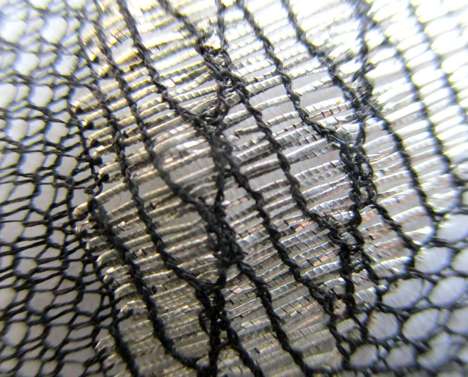 Silver And Black Antique French Lace Fabric   Dressmaking Lace   Vintage Lace   1910 / 1920s photo buy