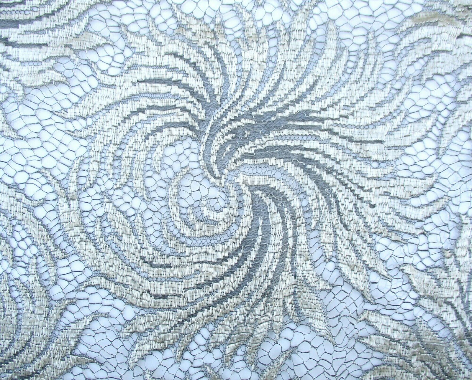 Antique French Lace Fabric | Bridal Lace | Dressmaking Lace | Vintage Lace photo Textiles