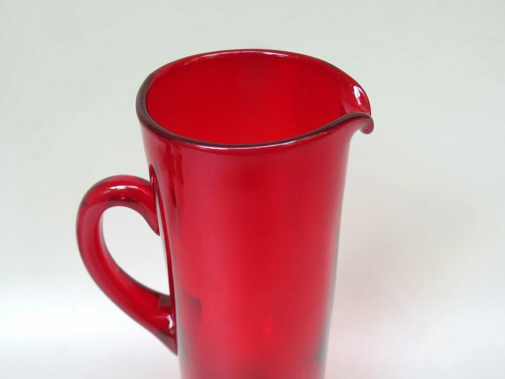 photo furniture Water Jug With 7 Glasses In Red By Reijmyre Sweden, Designed  By Monica Bratt, Sweden, 1950s, Set Of 8