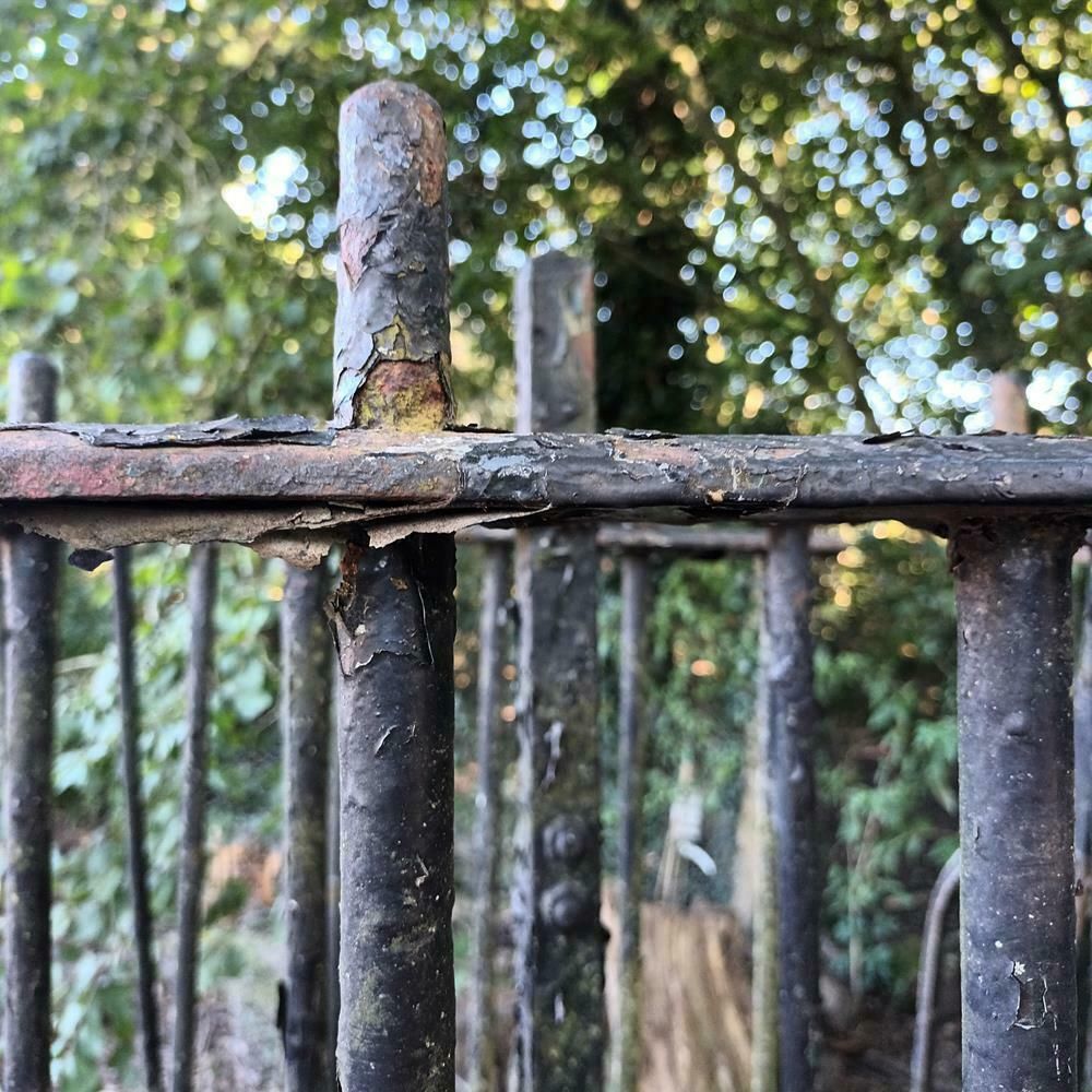 A Run Of Victorian Iron Railings photo vintage