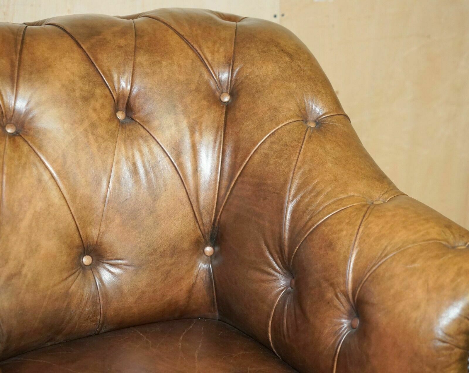 George Smith Somerville Brown Leather Chesterfield Armchair photo buy