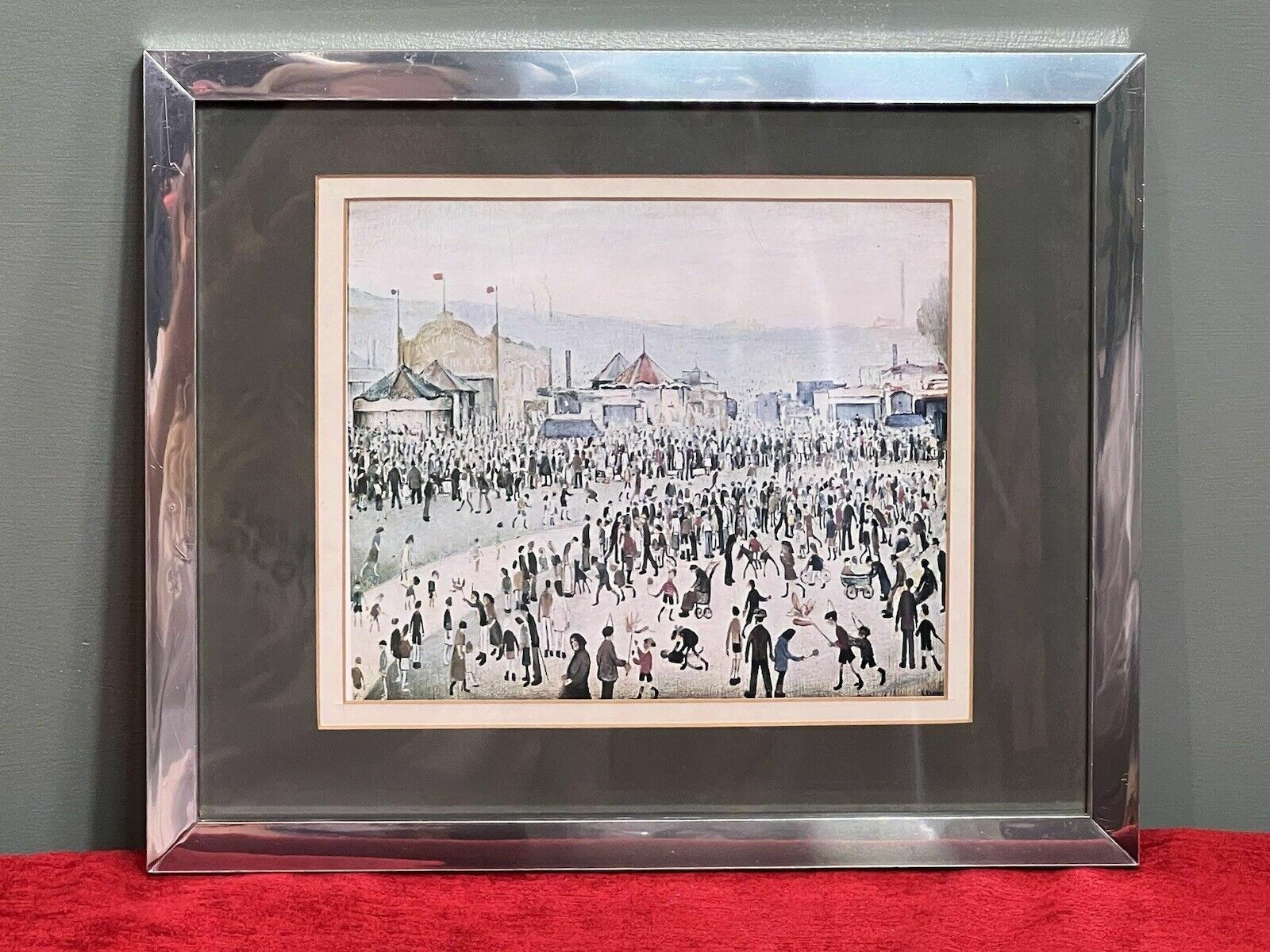 Laurence Stephen Lowry 'The Fairground 1949'' Framed Lithograph Print photo vinterior