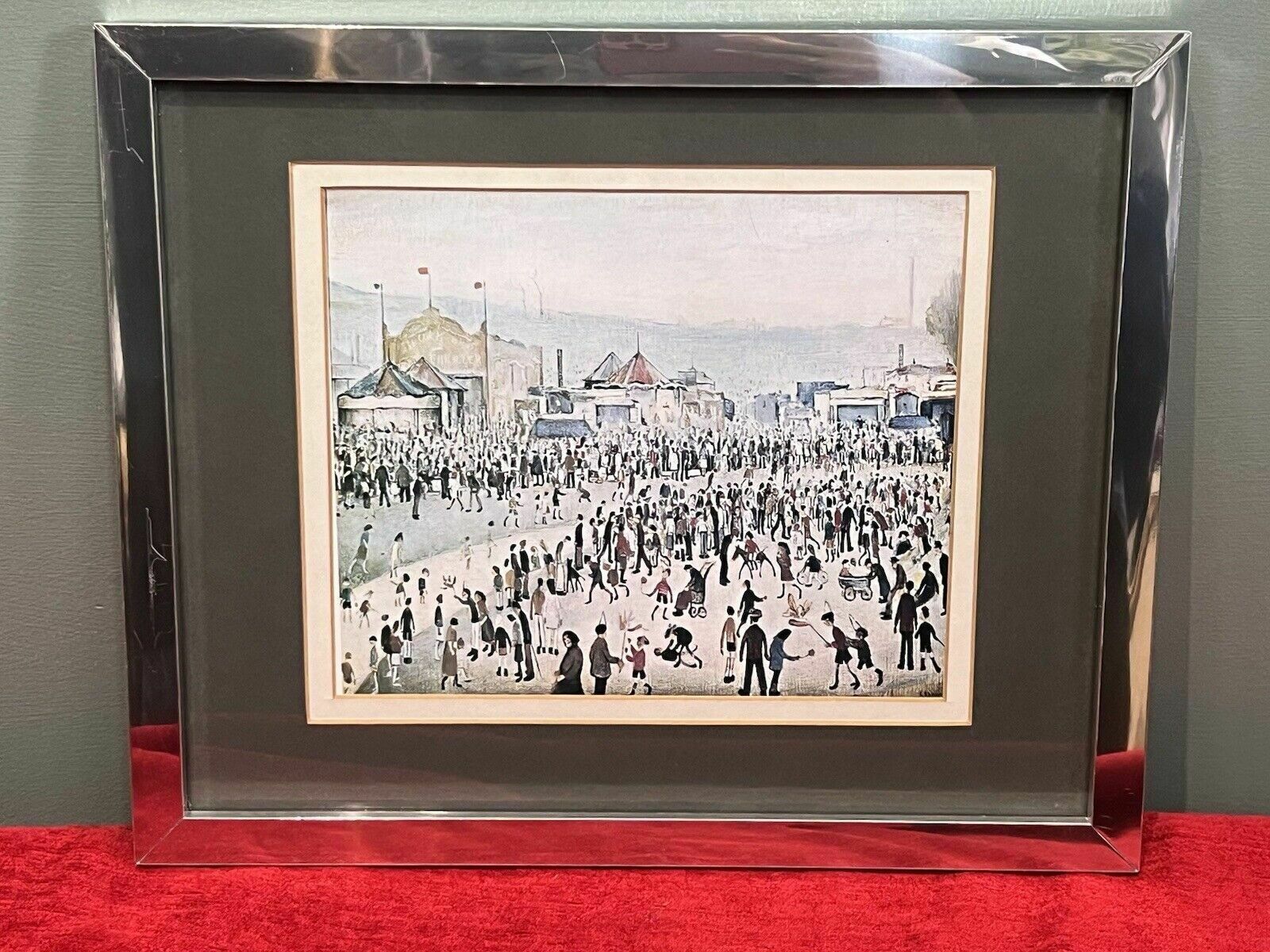 Laurence Stephen Lowry 'The Fairground 1949'' Framed Lithograph Print photo buy