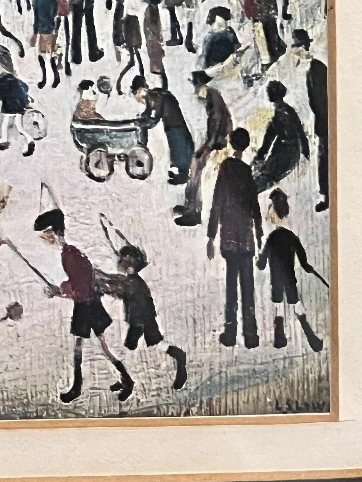 photo for sale Laurence Stephen Lowry 'The Fairground 1949'' Framed Lithograph Print