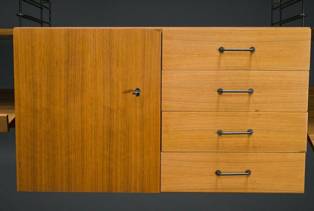 Teak Shelving System From Musterring International, 1960s, 19th Century. Set photo Furniture