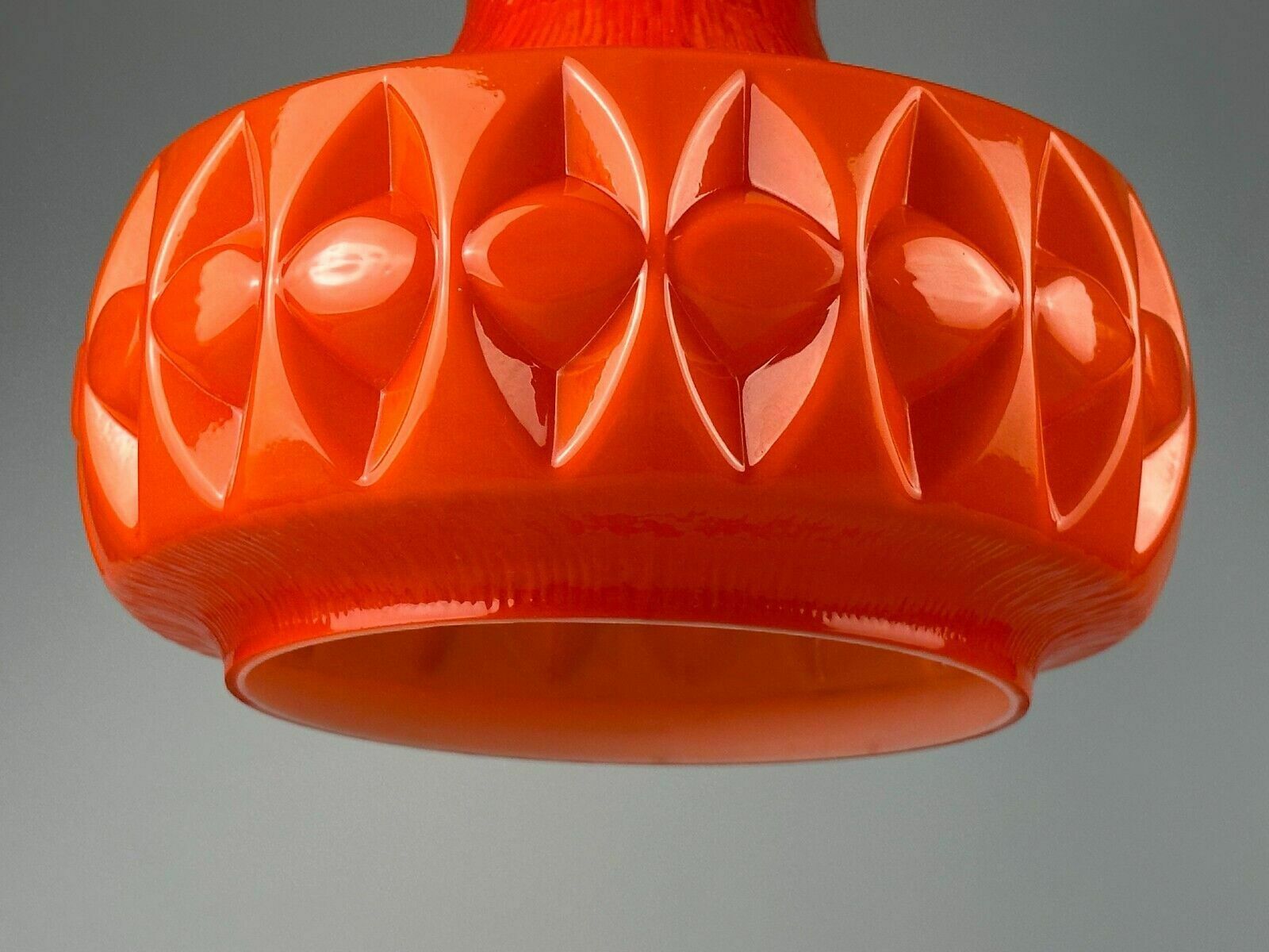 60s 70s Peill & Putzler Hanging Lamp Ceiling Lamp Glass Space Design Lamp photo vintage