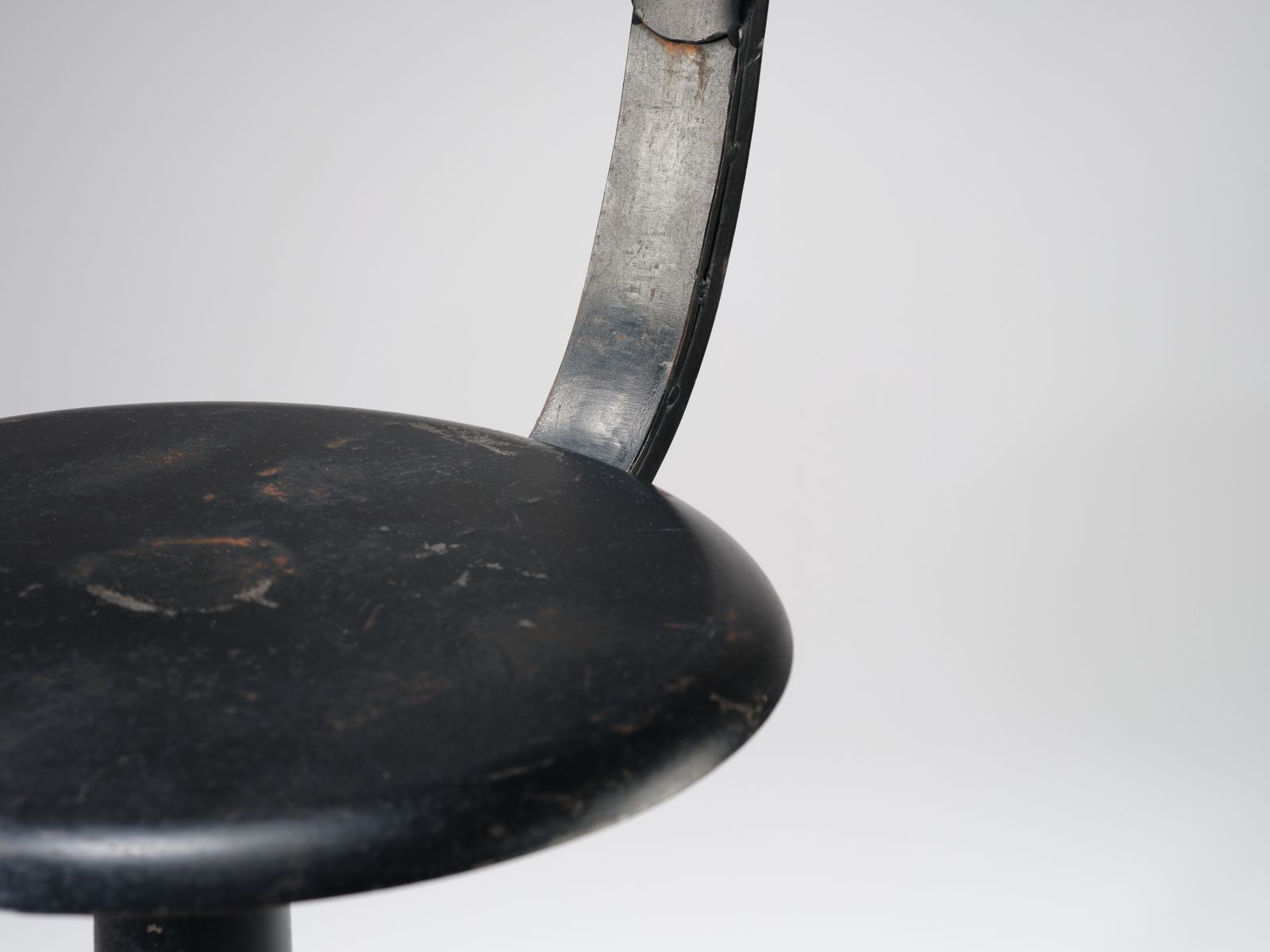 Fantastic Industrial Pressed Steel Adjustable Engineers Stool With Twist Height, Circa 1970's, 4 Available. photo Furniture