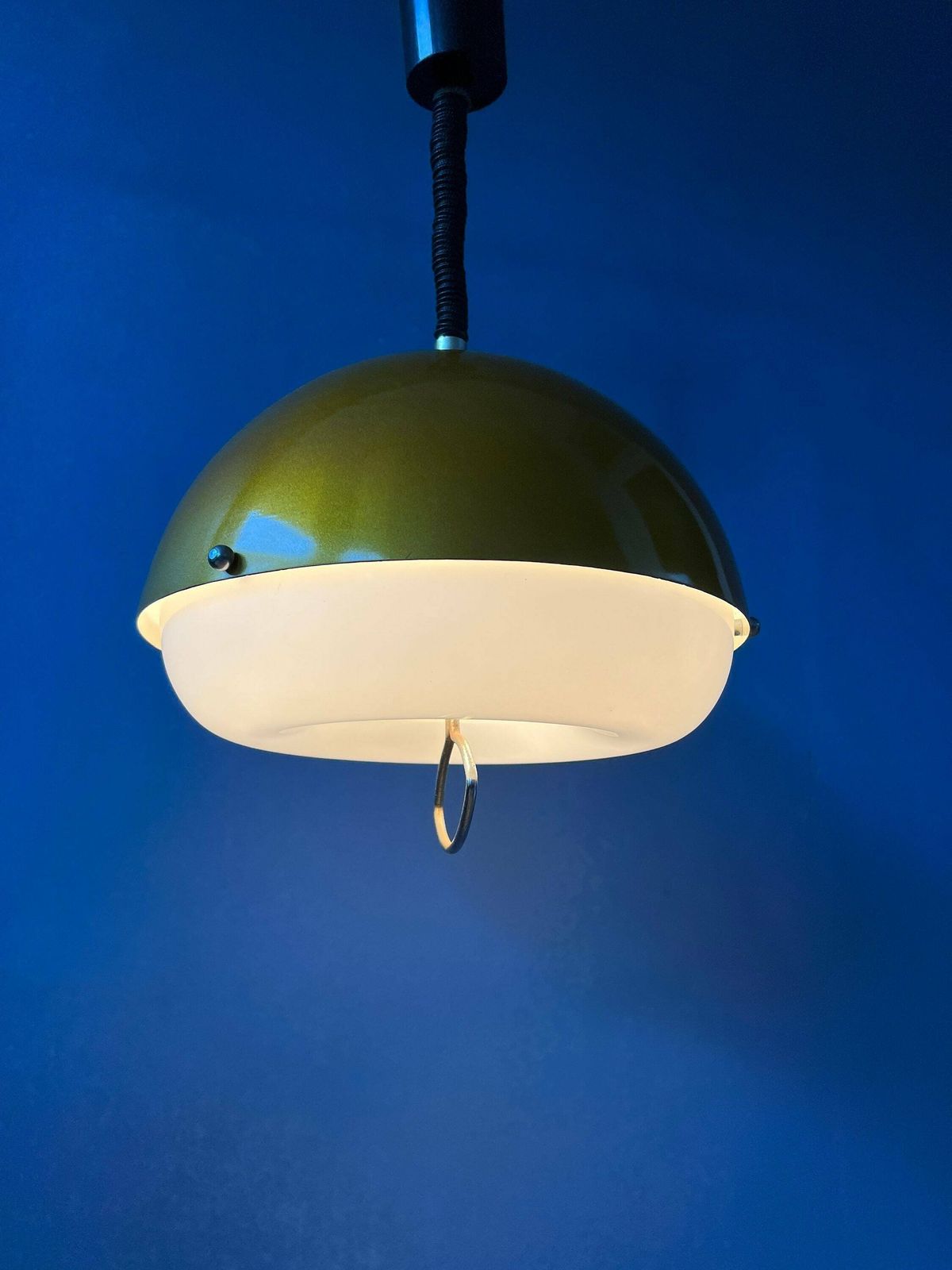 Gold Sparkle Mid Century Hanglamp   Space Age Hanglamp   Metallic Maanlamp photo furniture