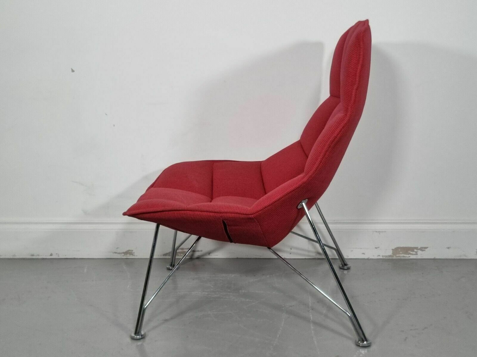 Knoll Jehs And Laub Lounge Chair In Red Fabric (Pic 4 photo Furniture