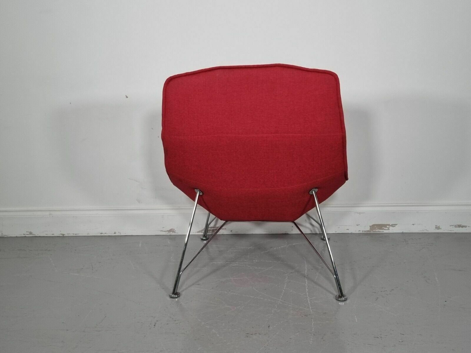 Knoll Jehs And Laub Lounge Chair In Red Fabric (Pic 4 photo 2580.0