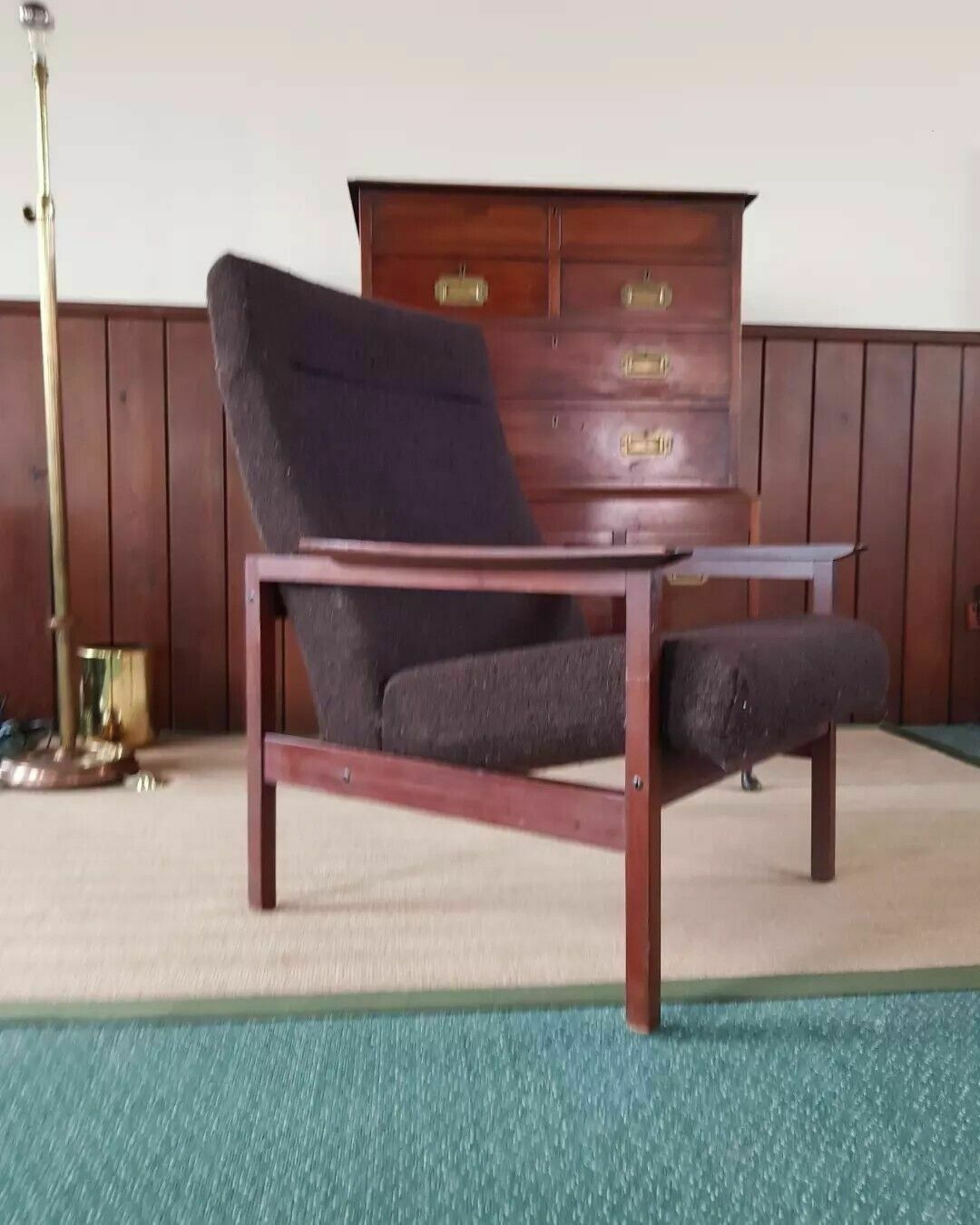 Teak 'Kyoto' Armchair Chair And Two Tables By Guy Rogers. 4 Pieces photo Furniture