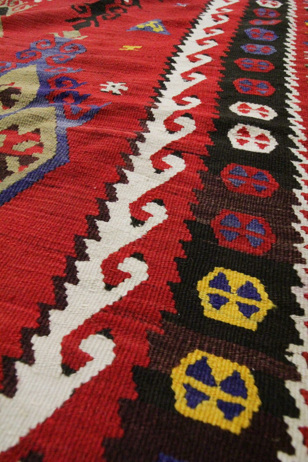 Hand Woven Carpet Turkish Kilim Rug Traditional Sarkisla Red Area Rug photo buy