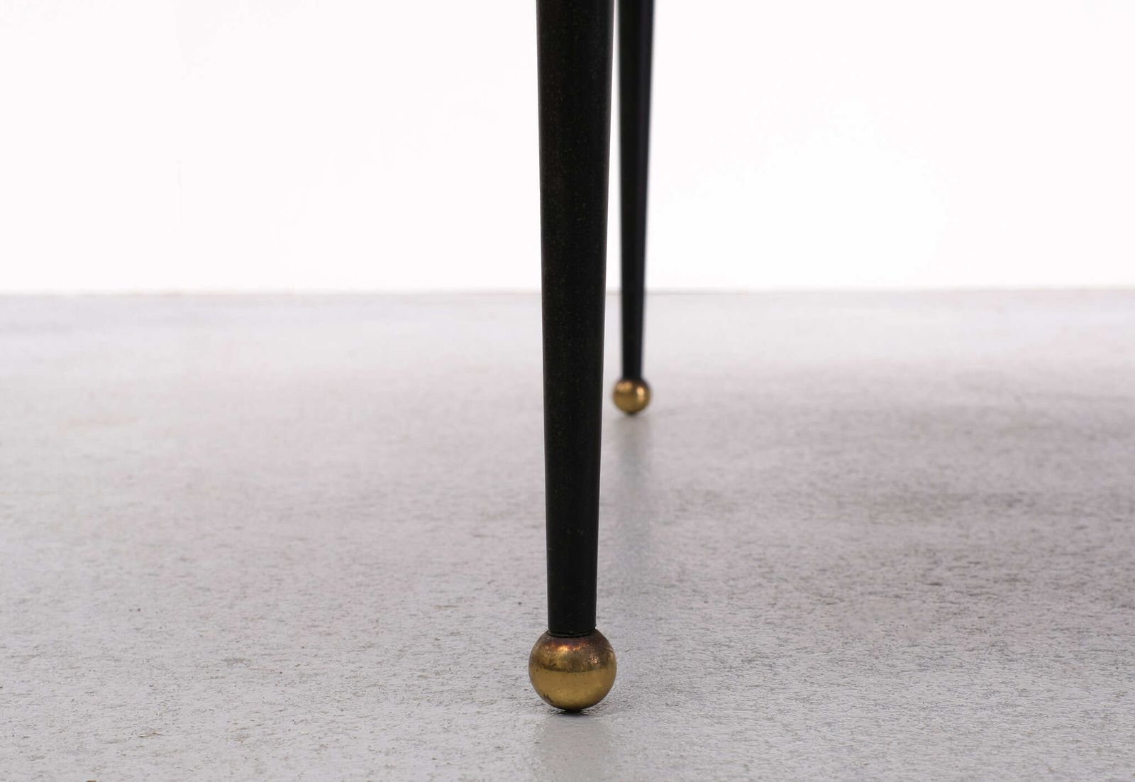 Italian Metal, Brass, And Print Coffee Table, 1950s photo vinterior