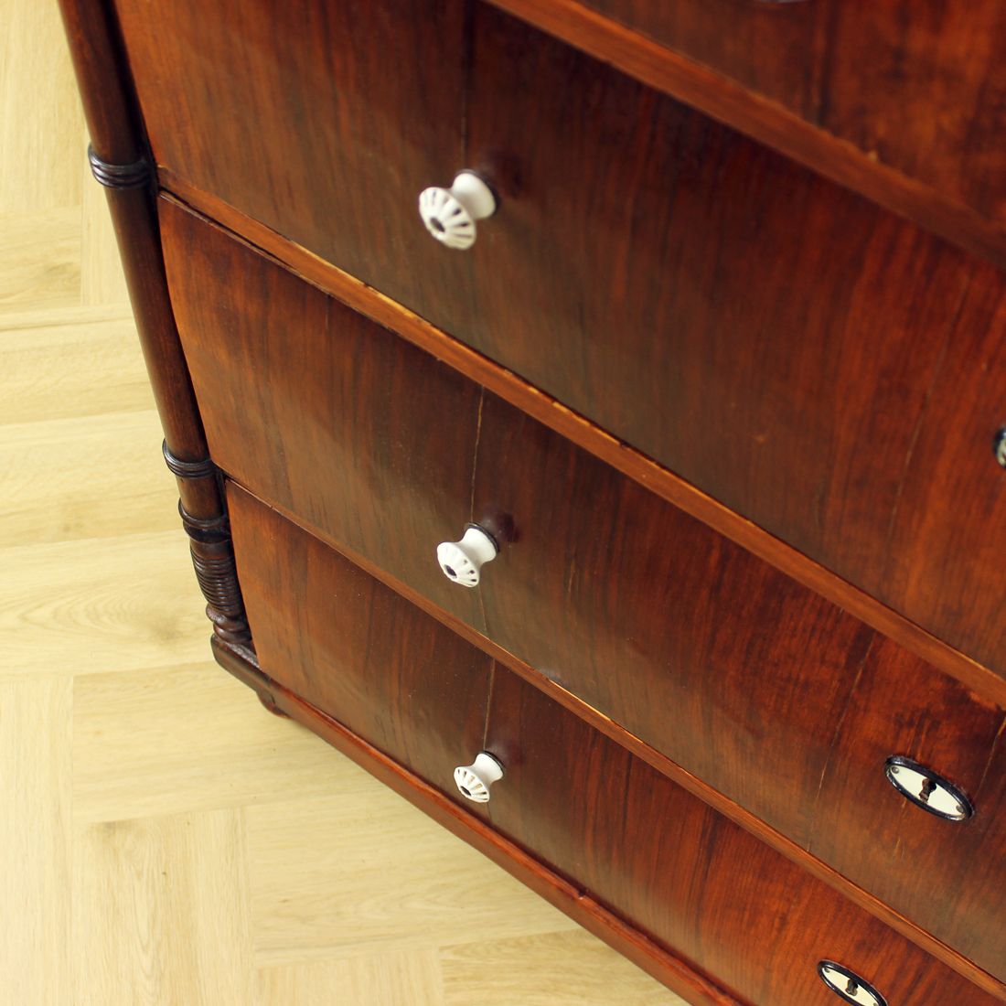 850.0 Huge Art Deco Chest Of Drawers, Czechoslovakia 1920s photo