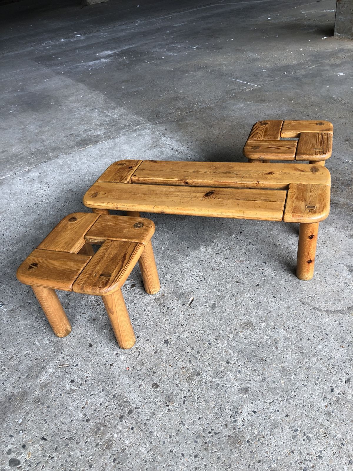 photo vintage Finnish Coffee Tables By Olof Ottelin For Stockmann, 1958, Set Of 3