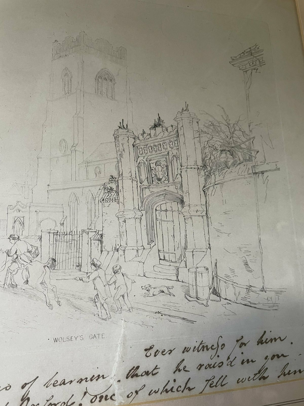 One Day From The Diary Of A Stag Wolsey’s Gate Ipswich Edward Smyth Mrs David Hambury Antique photo vinterior
