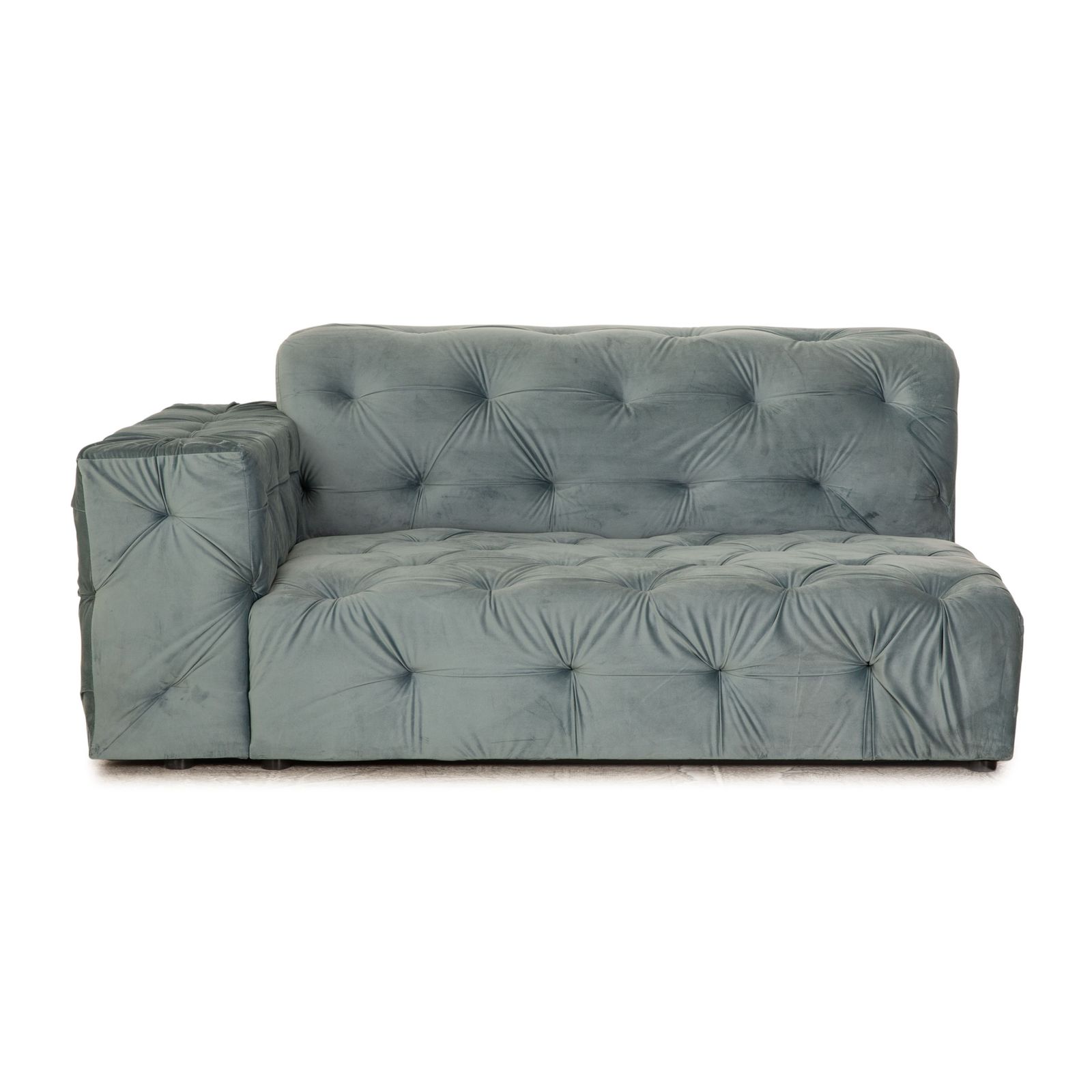 Iconx Studios Venus Velvet Fabric Lounger Blue