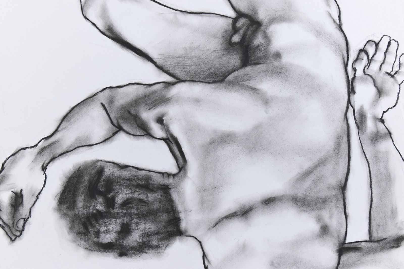 Vintage Original Pastel Male Nude Life Drawing By Artist Robert Arthur Bramwell photo 80.0