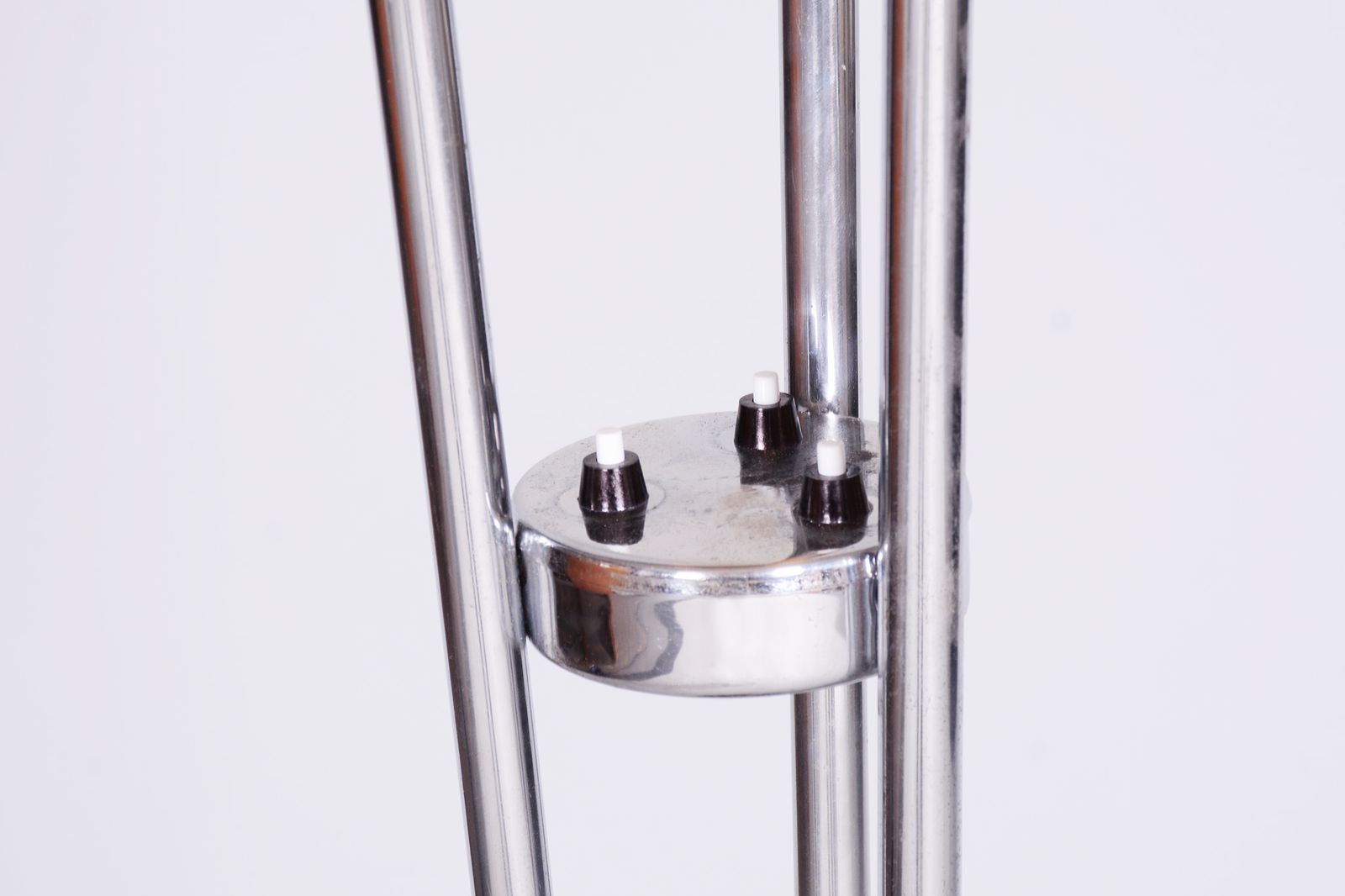 Restored Artdeco Floor Lamp, Chrome Plated Steel, Czechia, 1930s photo for sale
