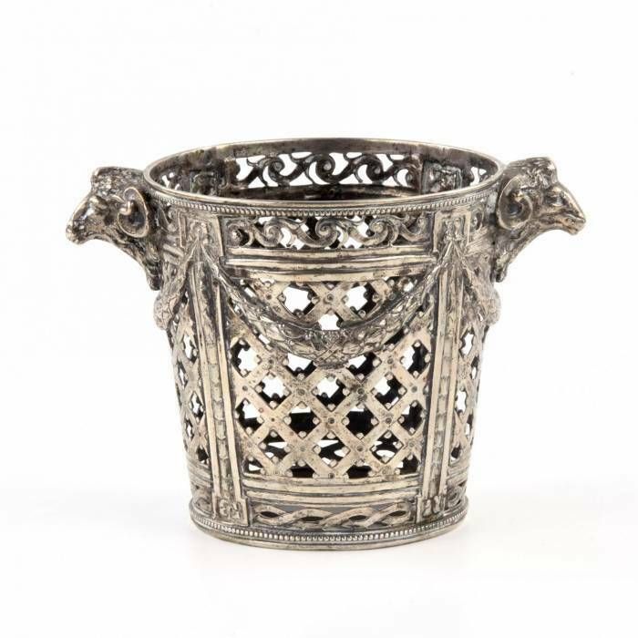 Silver Flower Pots. Schwarz & Steiner. Vienna, 1902 1918 photo furniture