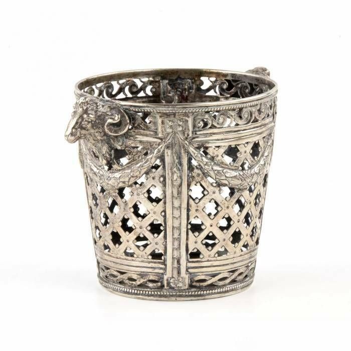 Silver Flower Pots. Schwarz & Steiner. Vienna, 1902 1918 photo Home Decor
