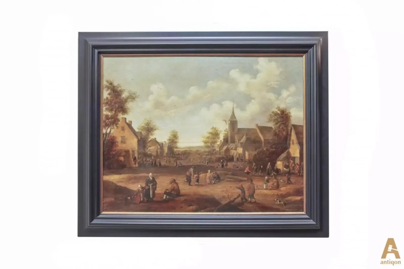 Painting Cityscape In The Style Of Cornelis Droochsloot (1630   1673)