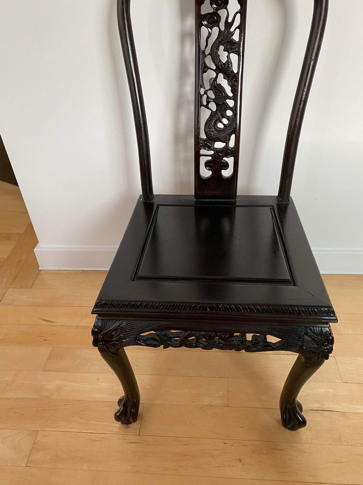 6 Chinese Antique Chairs. Preciously Carved With Dragons. Rare On The Market photo Furniture